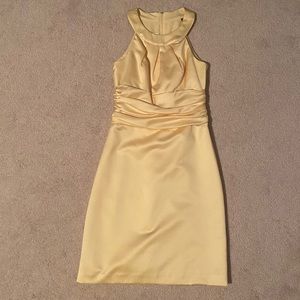Yellow David’s Bridal Bridesmaid Dress - Size 2
